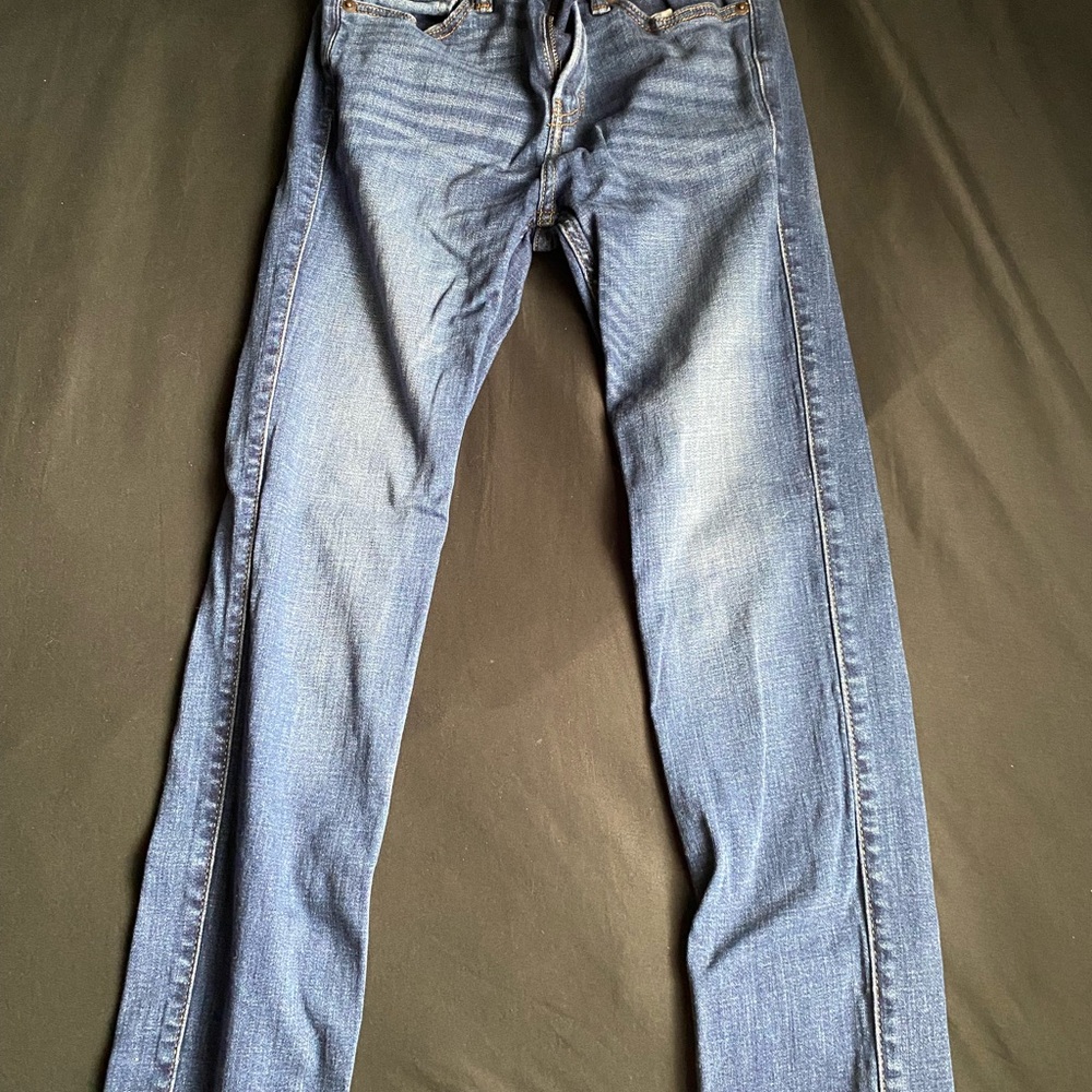 Abercrombie Kids Blue Straight Jeans Classic Style